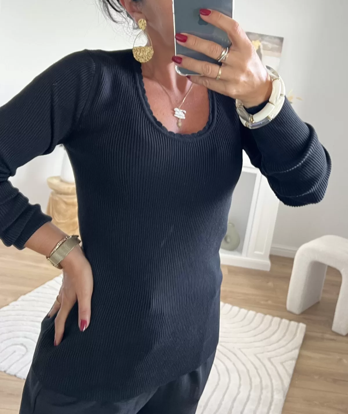 La boutique de Lilie Pulls / Gilets>PULL SALOME Noir