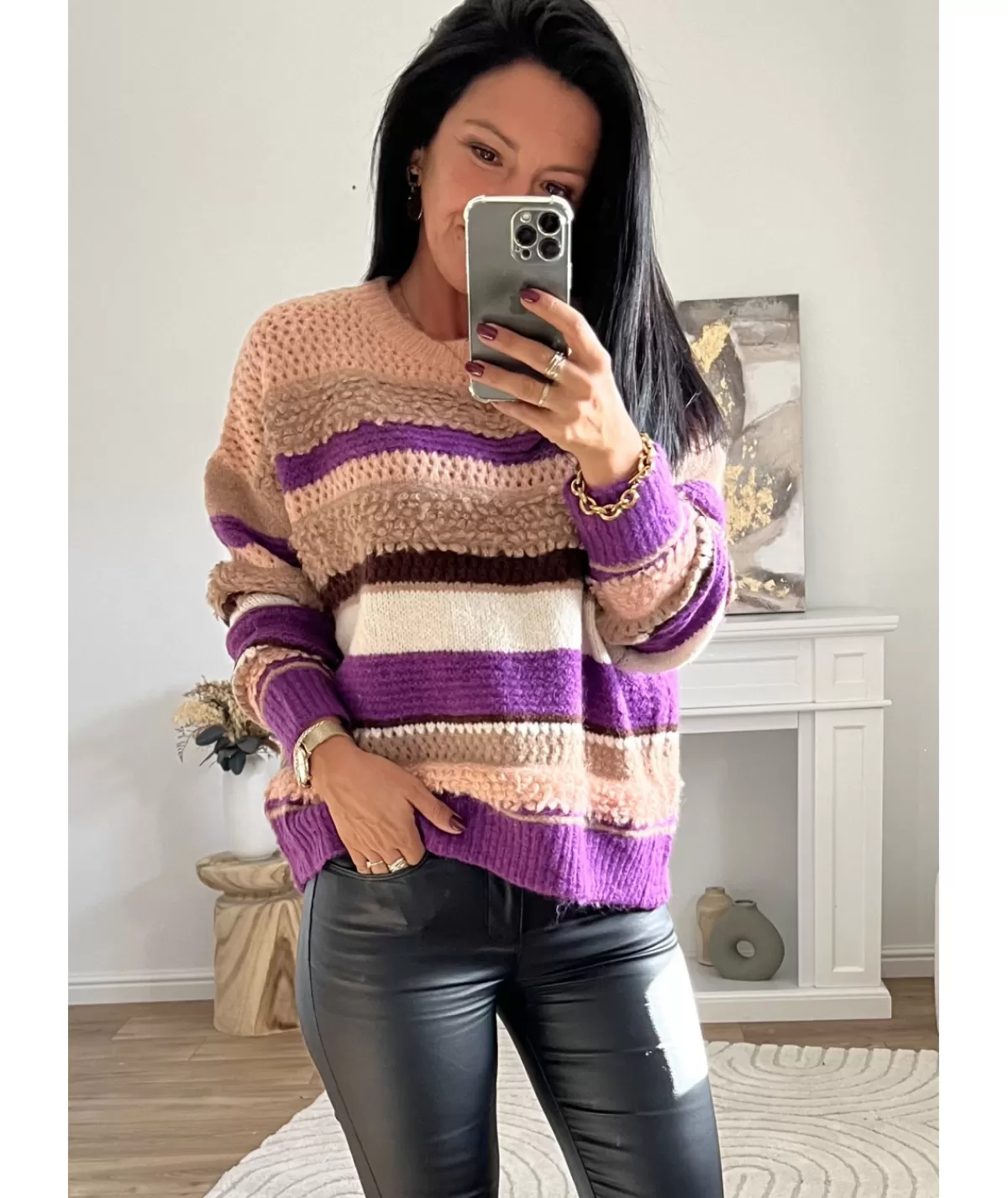 La boutique de Lilie Pulls / Gilets>PULL SEPHORA Rose