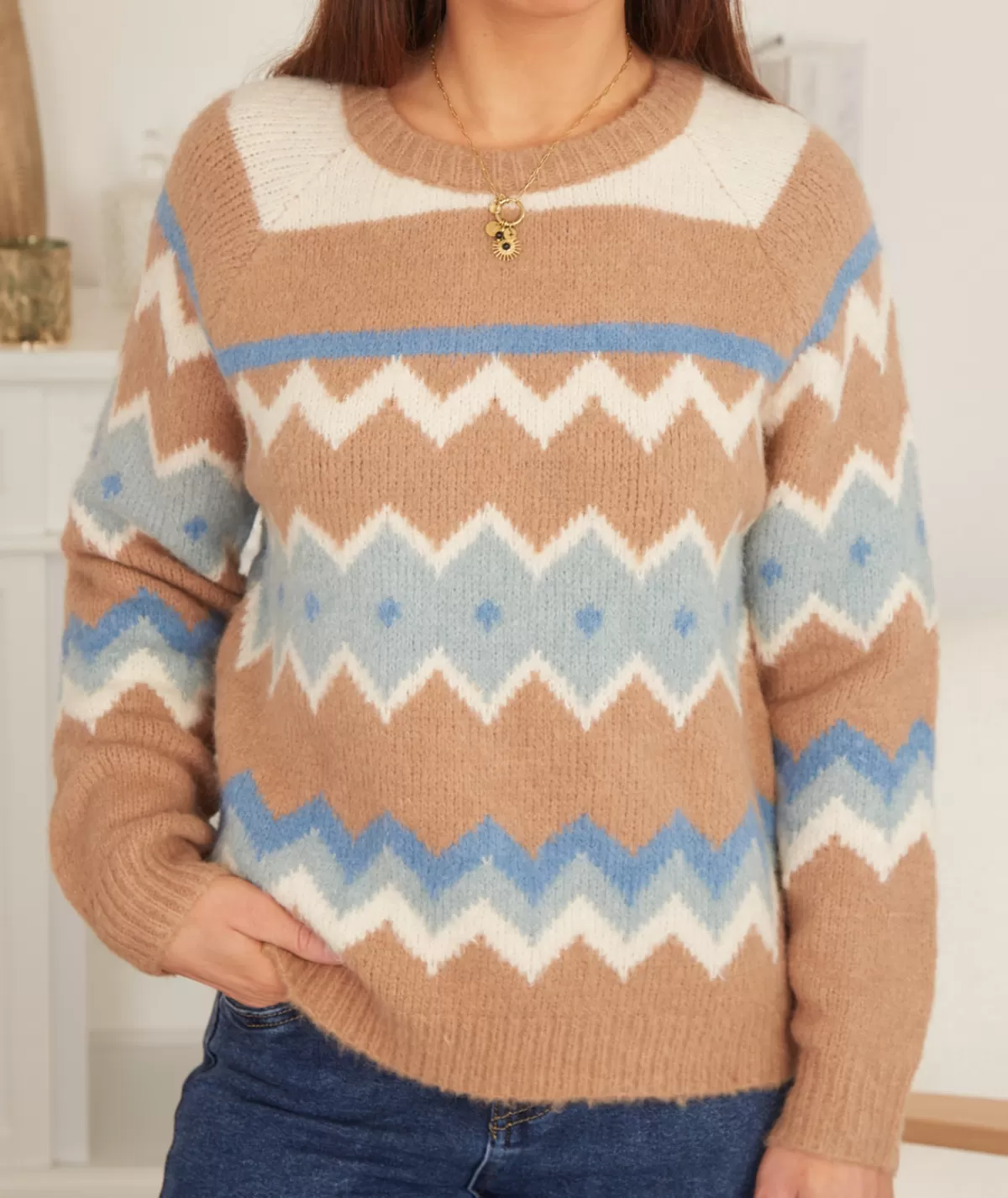 La boutique de Lilie Pulls / Gilets>PULL SOPHIA Camel