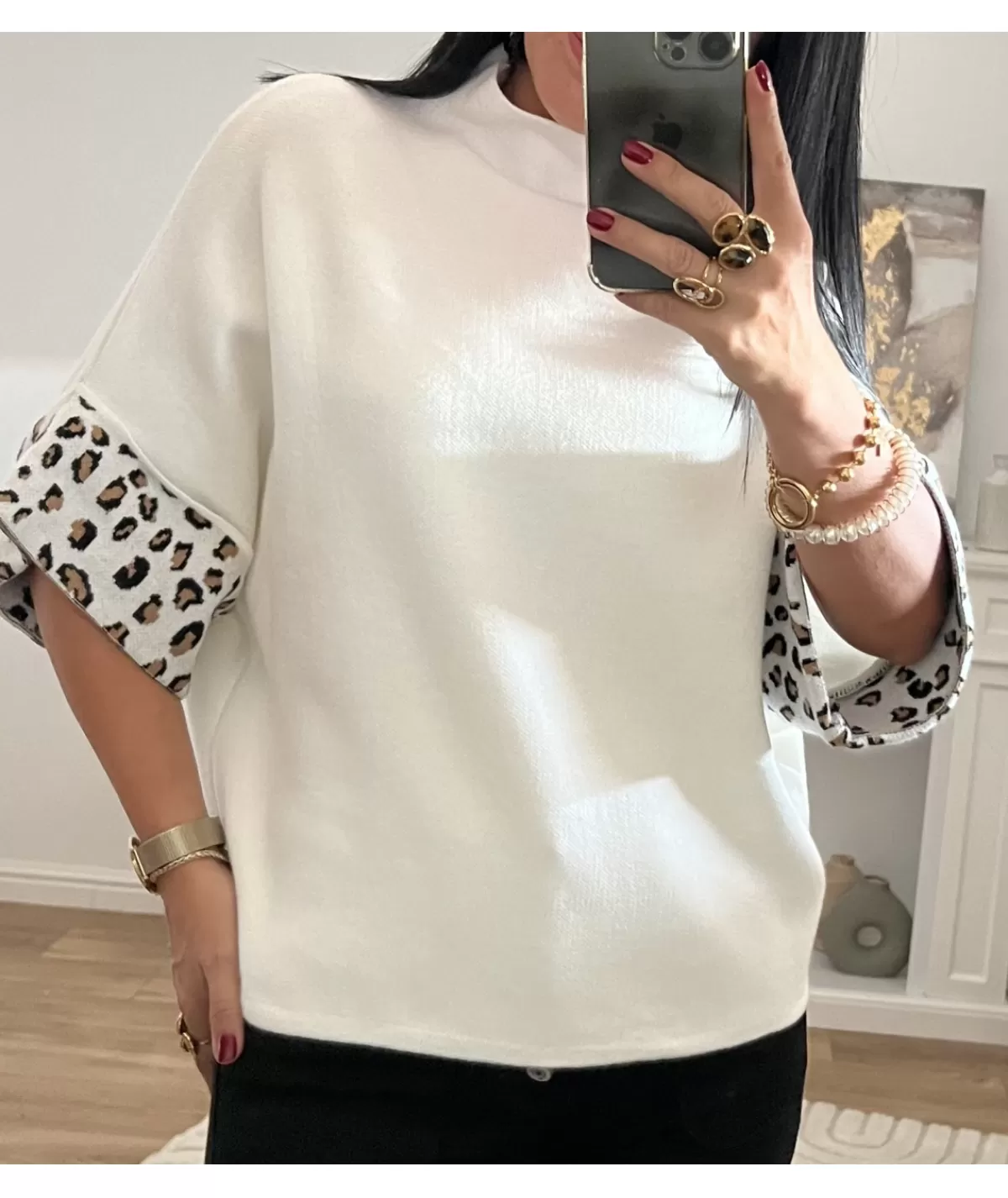La boutique de Lilie Pulls / Gilets>PULL SOURAYA Blanc