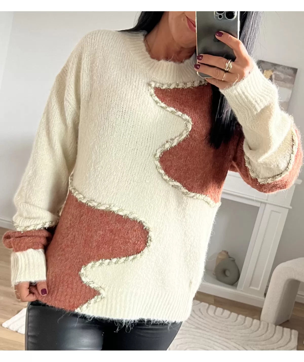 La boutique de Lilie Pulls / Gilets>PULL SYLVIA Beige