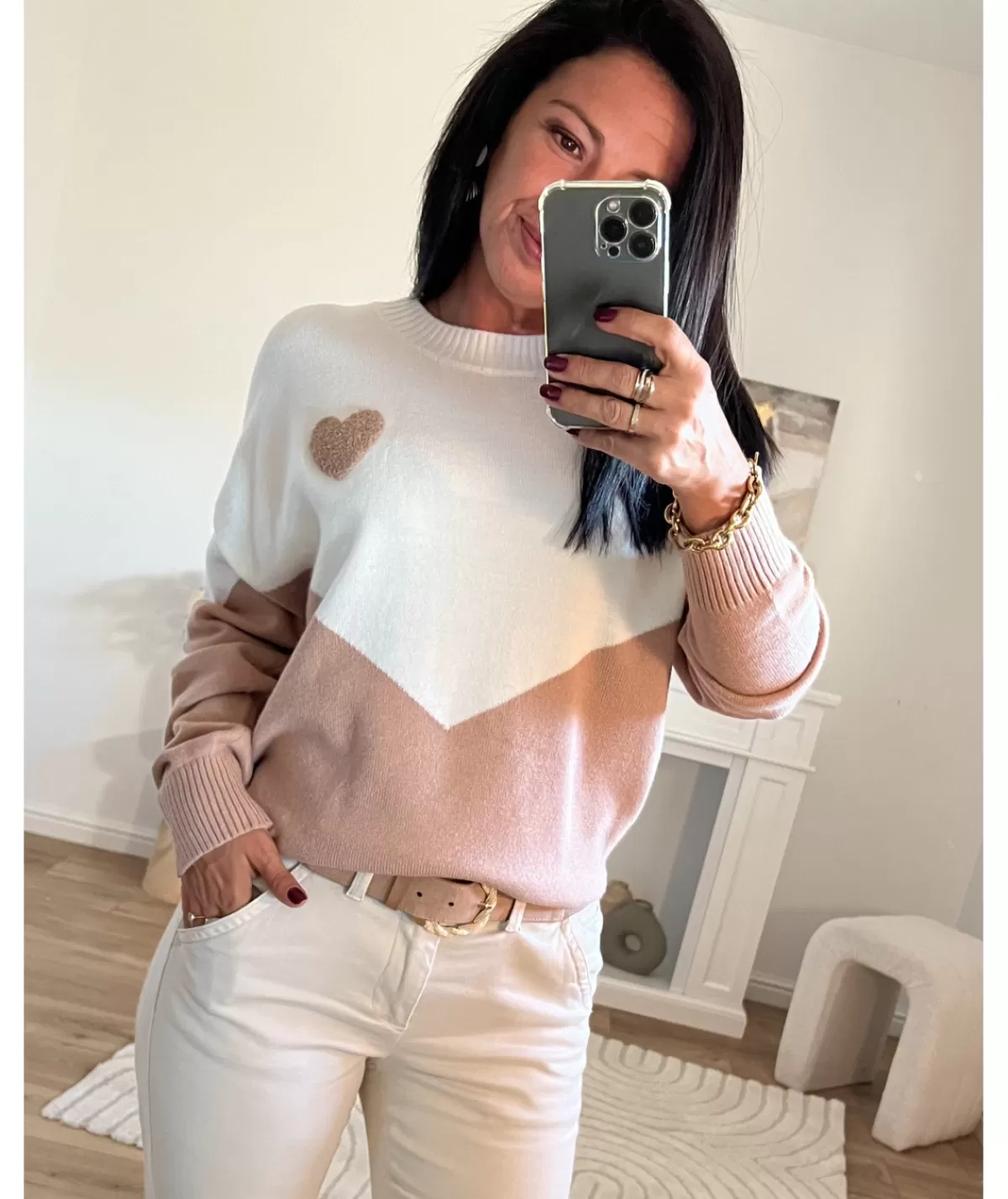 La boutique de Lilie Pulls / Gilets>PULL VALENTIN Taupe