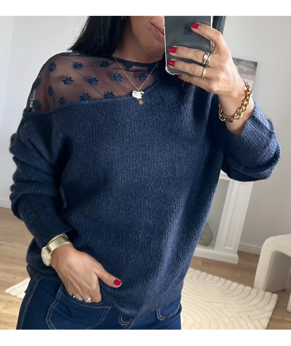 La boutique de Lilie Pulls / Gilets>PULL WANDA Marine