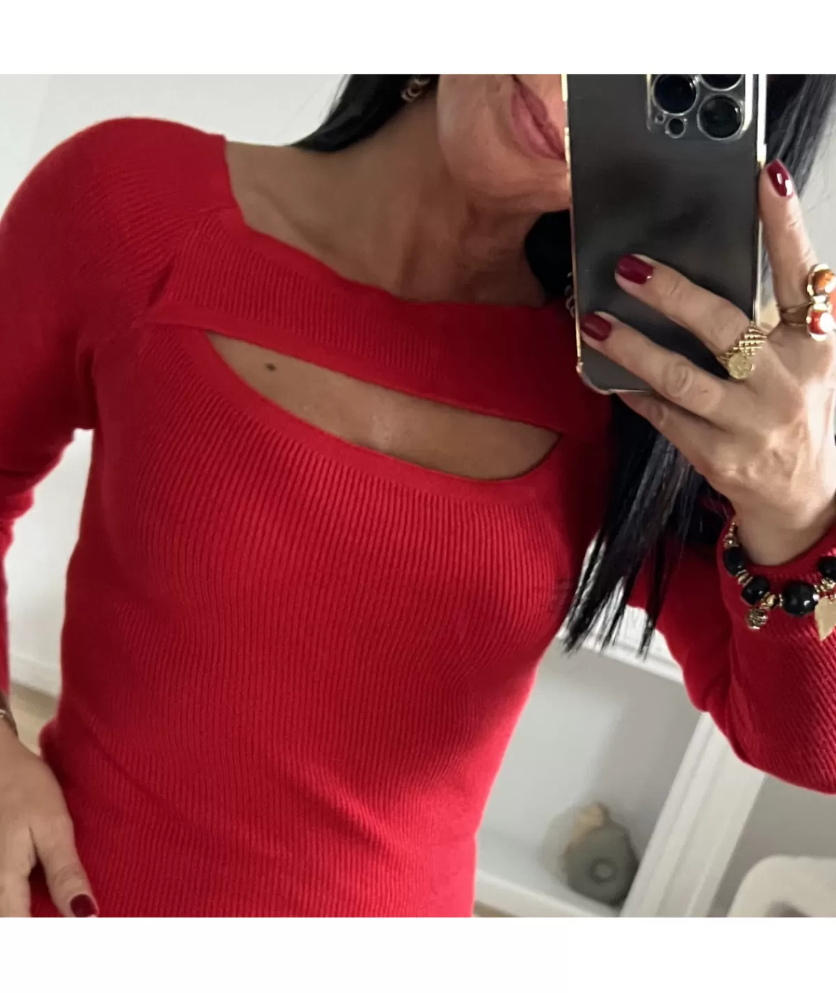 La boutique de Lilie Pulls / Gilets>PULL ZELDA Rouge