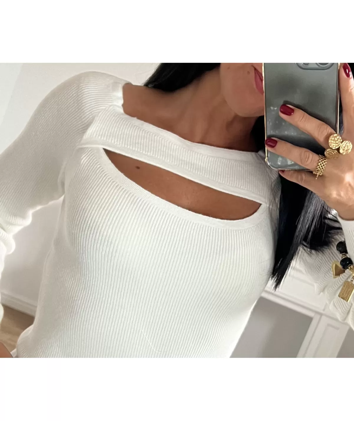 La boutique de Lilie Pulls / Gilets>PULL ZELDA Blanc