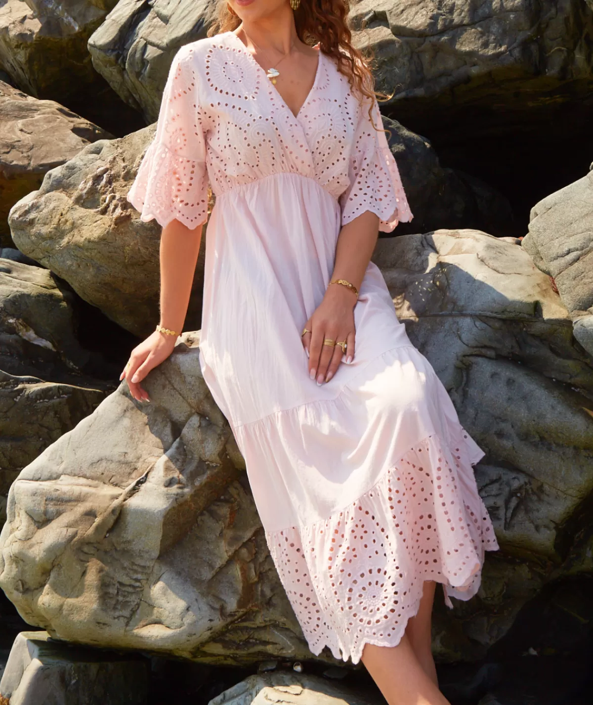 La boutique de Lilie Robes>ROBE ADELE Rosepoudre