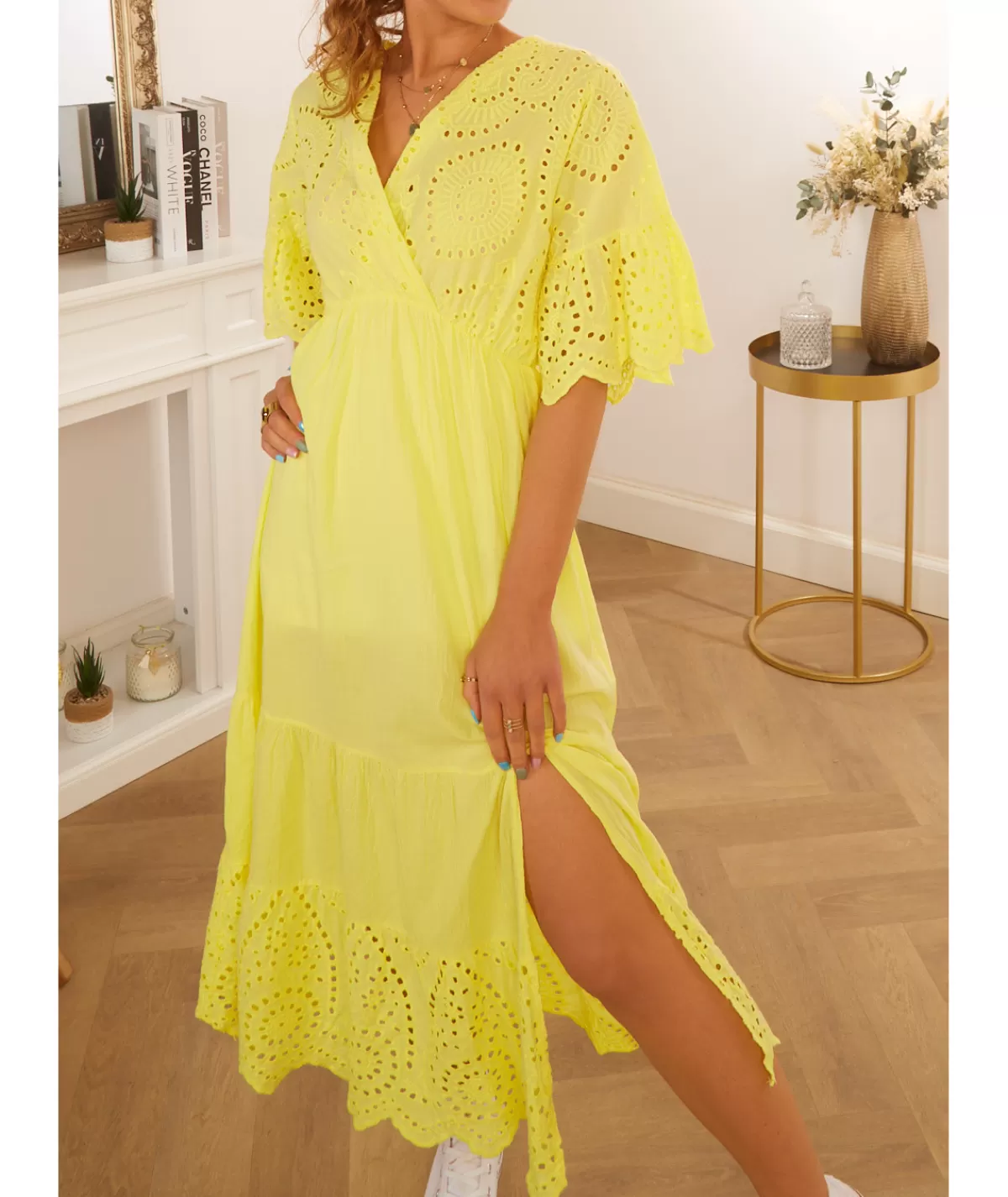 La boutique de Lilie Robes>ROBE ADELE Jaune