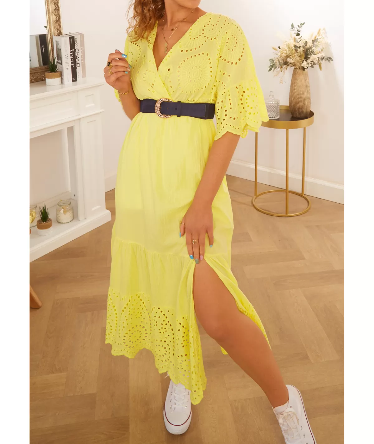 La boutique de Lilie Robes>ROBE ADELE Jaune