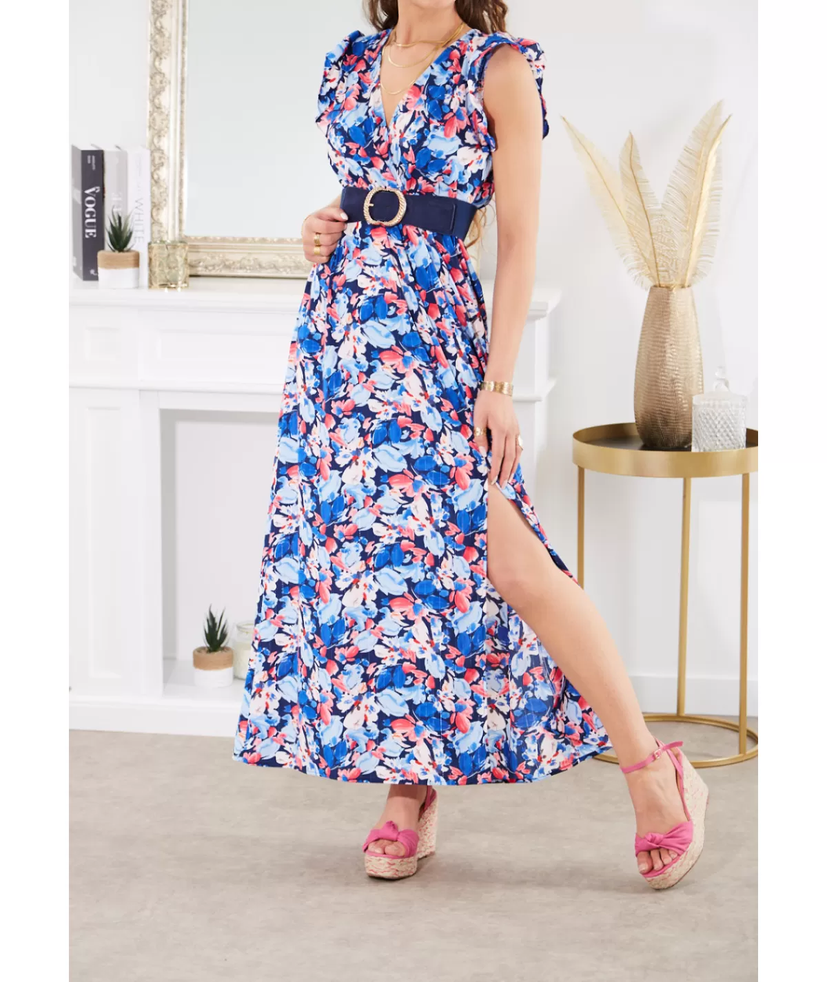 La boutique de Lilie Robes>ROBE ALEXANDRA Bleu