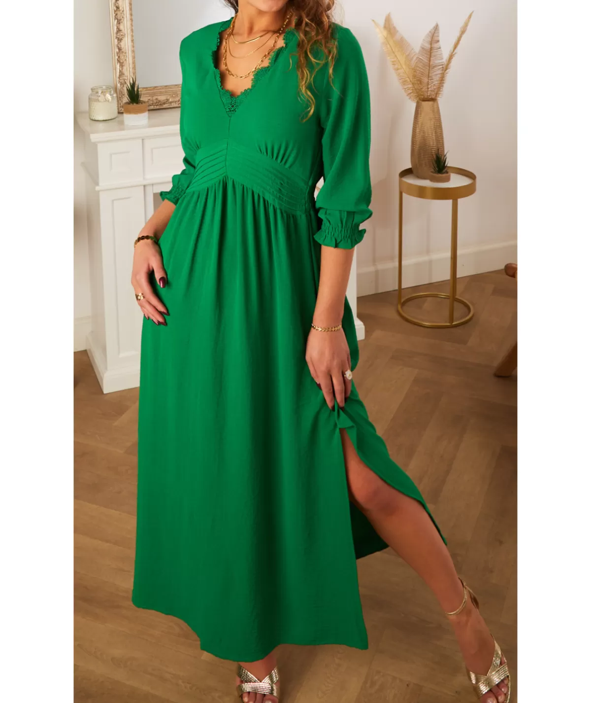 La boutique de Lilie Robes>ROBE ALINE Vert