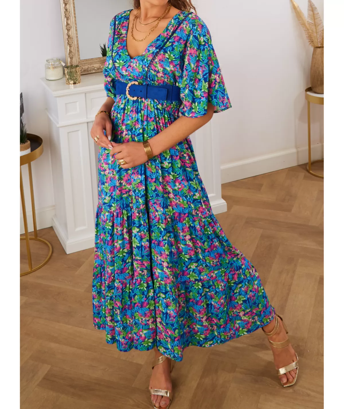 La boutique de Lilie Robes>ROBE ALIX Bleu