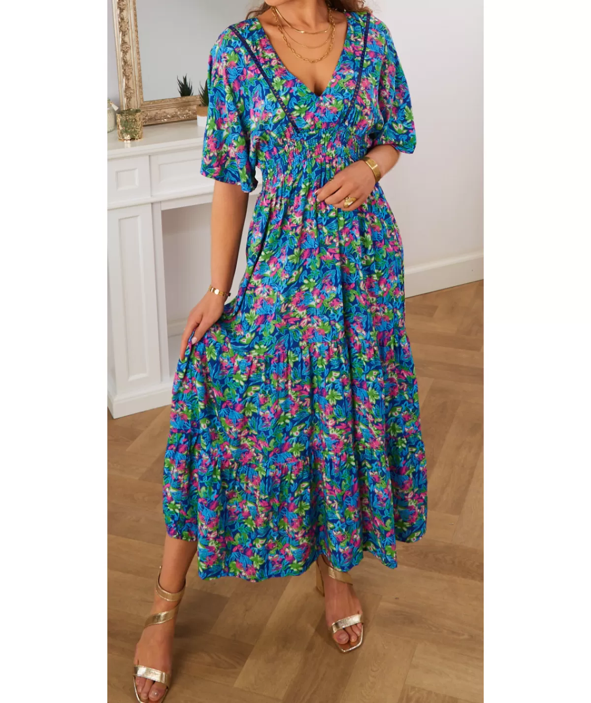 La boutique de Lilie Robes>ROBE ALIX Bleu