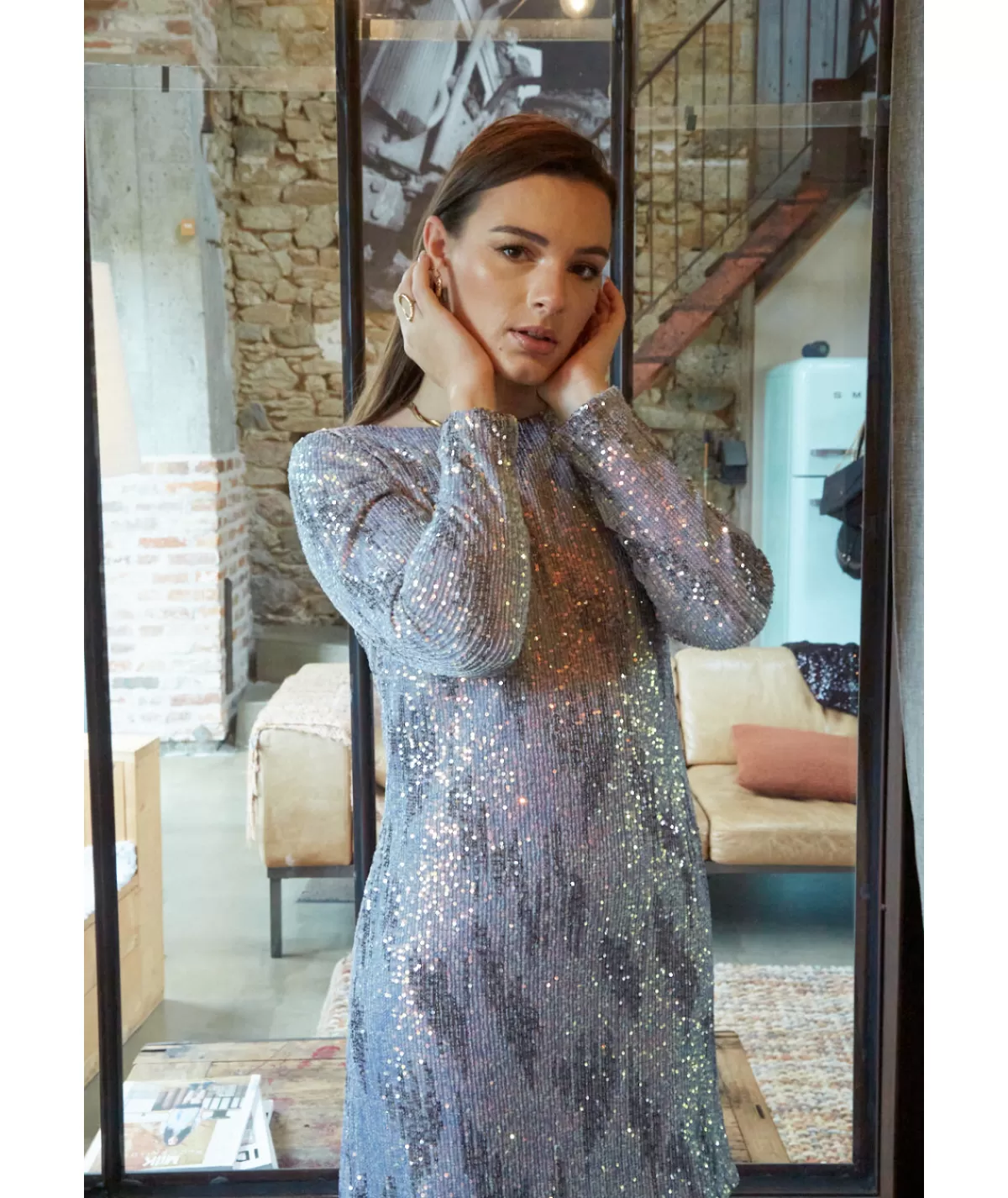 La boutique de Lilie Robes>ROBE AMELIA Argente