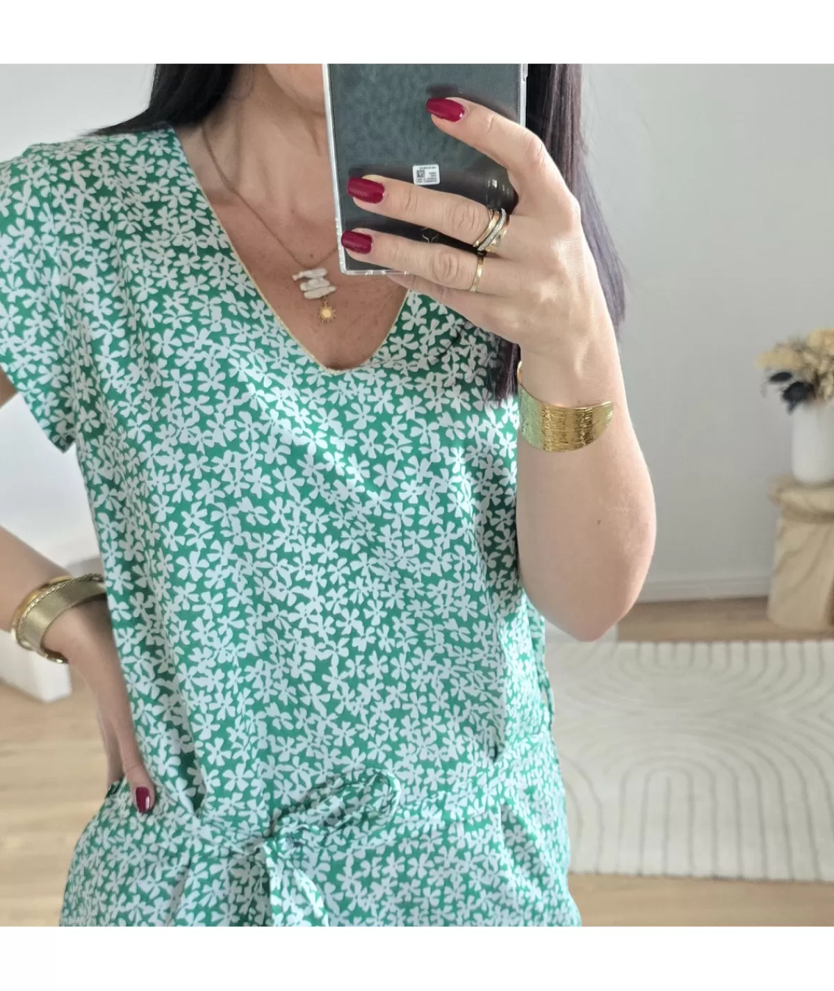 La boutique de Lilie Robes>ROBE ANEMONE Vert
