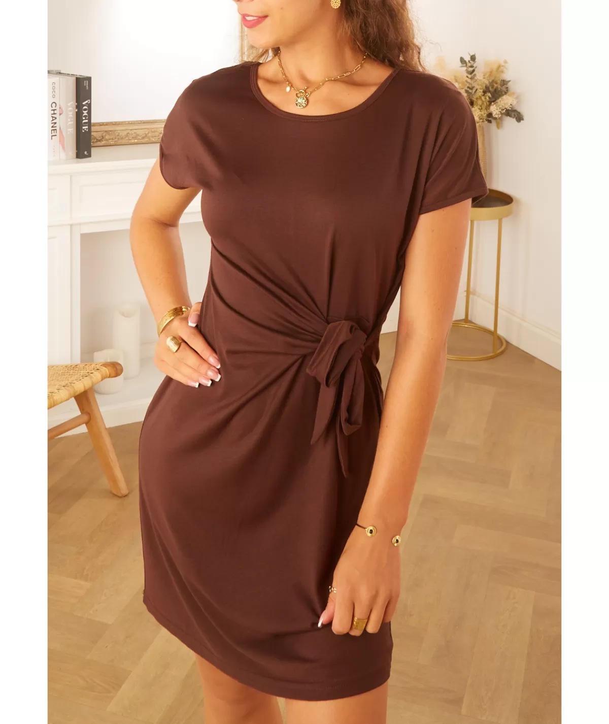 La boutique de Lilie Robes>ROBE ANNAELLE II Marron/brun