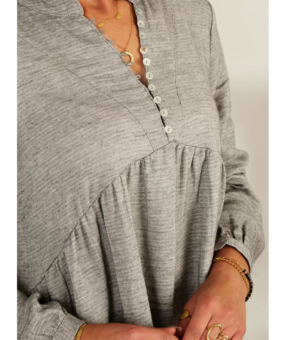 La boutique de Lilie Robes>ROBE ARIANE Gris