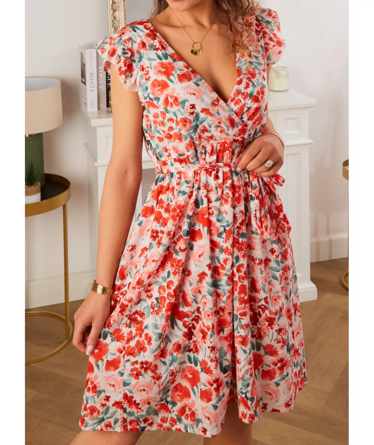 La boutique de Lilie Robes>ROBE BARBARA Rouge