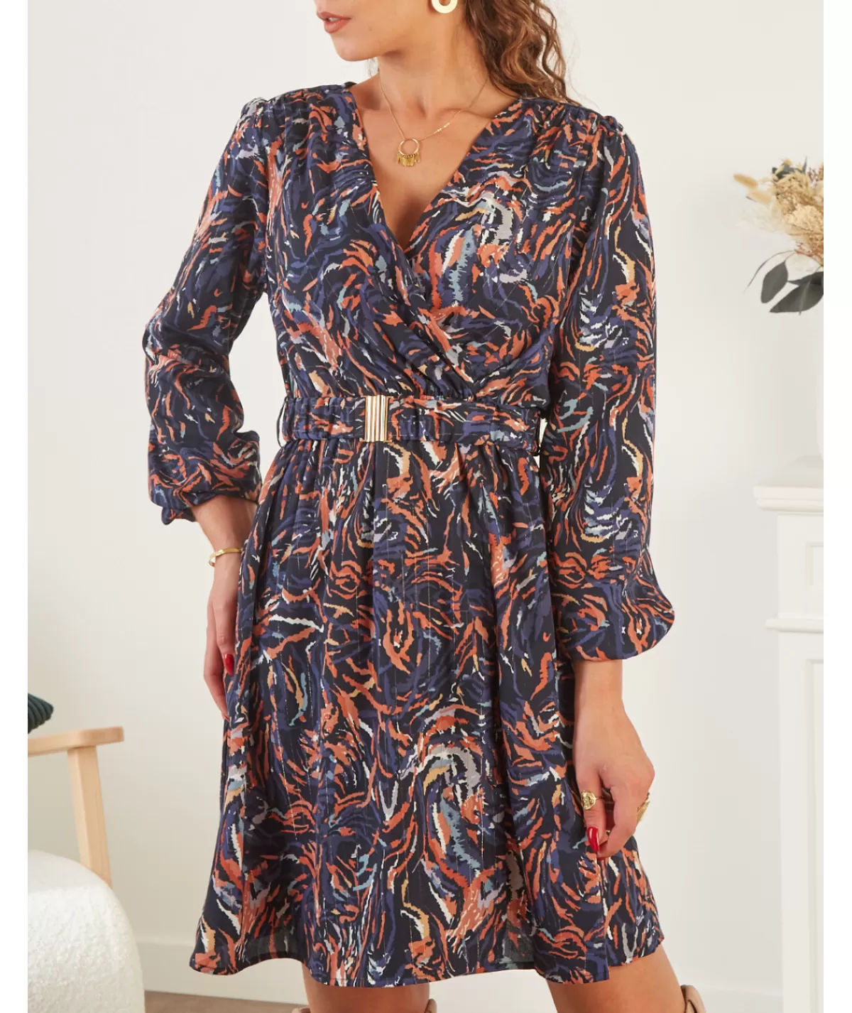 La boutique de Lilie Robes>ROBE BEATRICE Marine