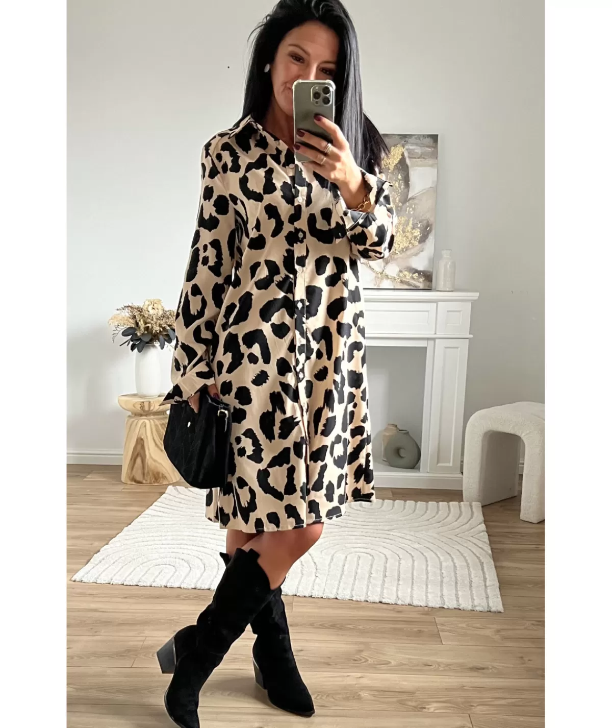 La boutique de Lilie Robes>ROBE BENOIT Taupe