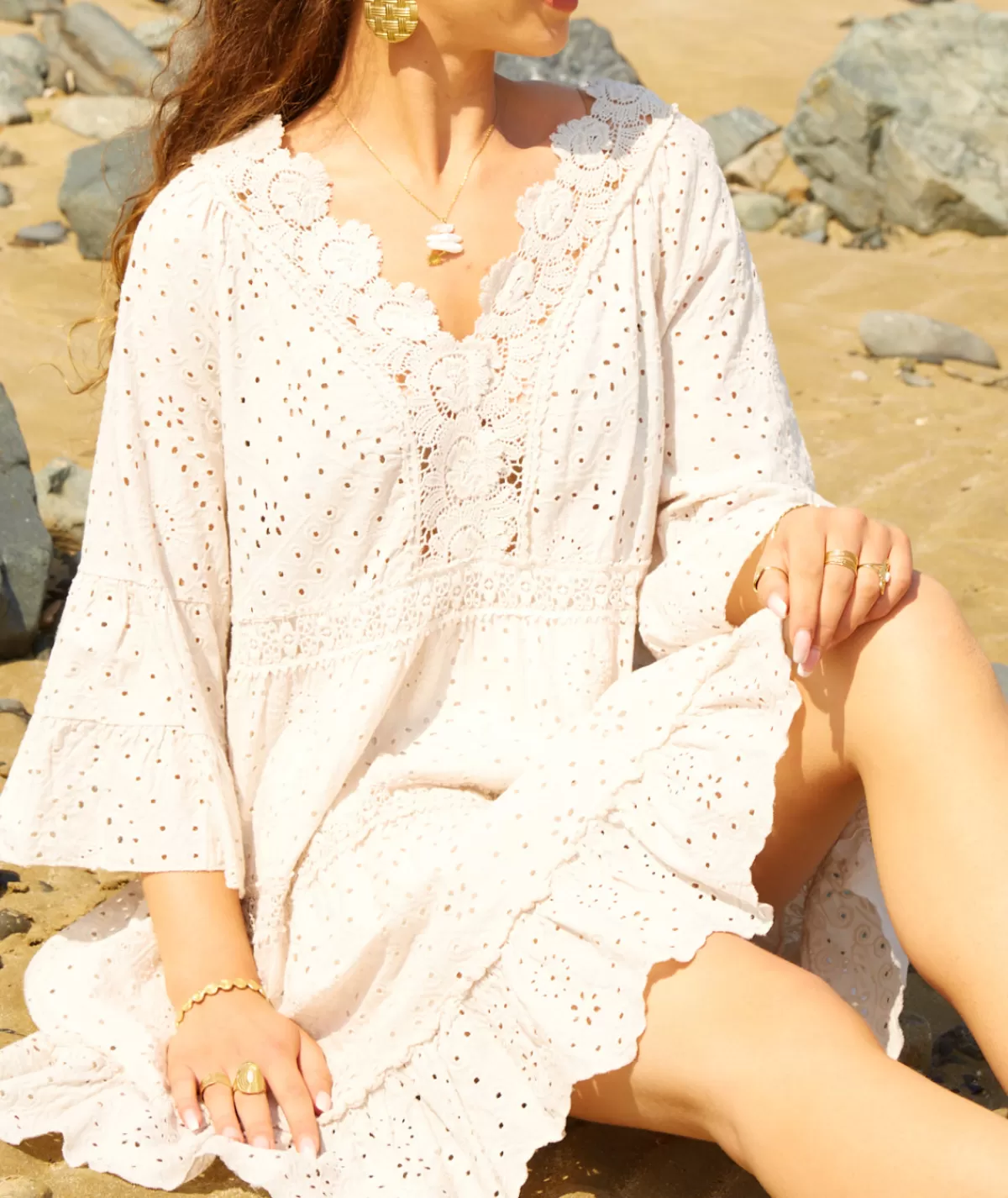 La boutique de Lilie Robes>ROBE CAMELIA Beige