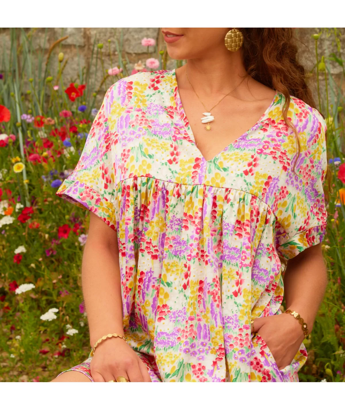 La boutique de Lilie Robes>ROBE CARLA SHORT Violet
