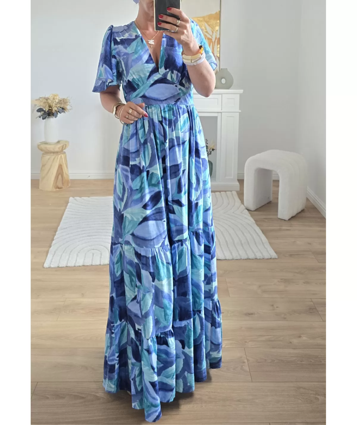 La boutique de Lilie Robes>ROBE CLEMENCE Bleu