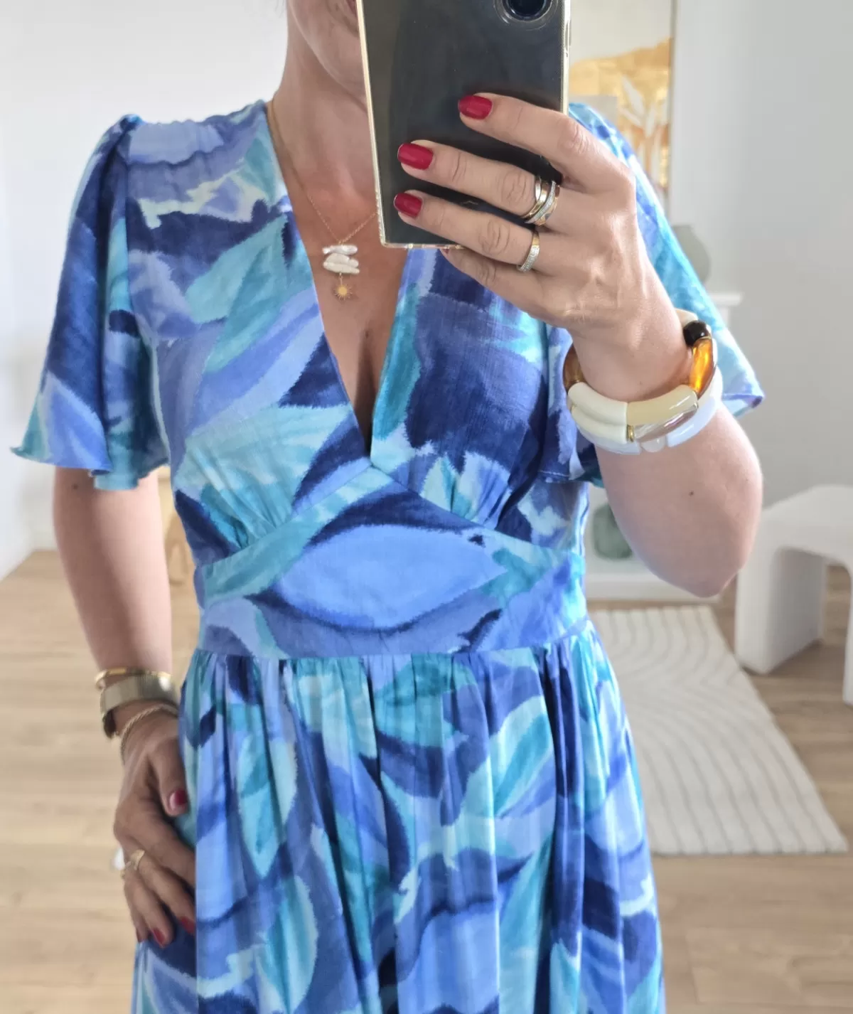 La boutique de Lilie Robes>ROBE CLEMENCE Bleu