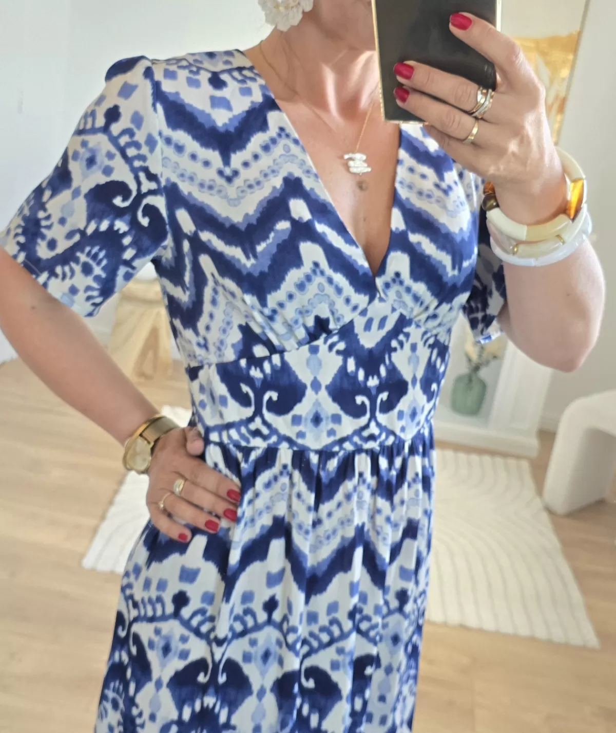 La boutique de Lilie Robes>ROBE CLEMENTINE Bleu