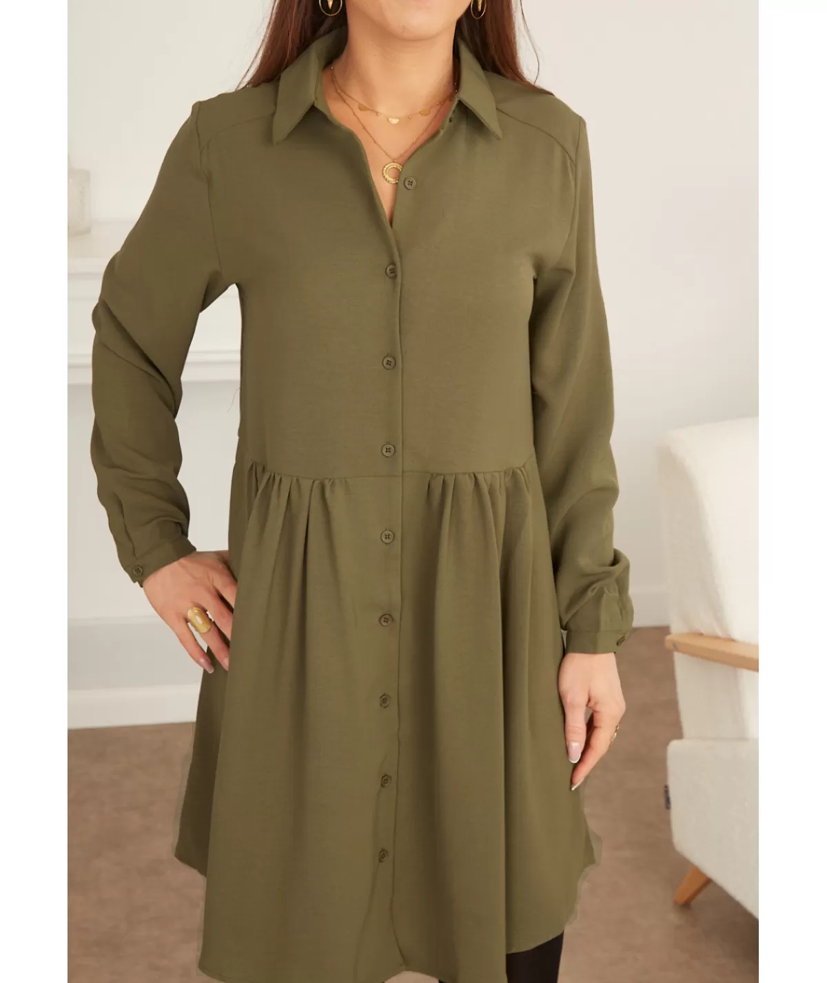La boutique de Lilie Robes>ROBE CLEO Kaki