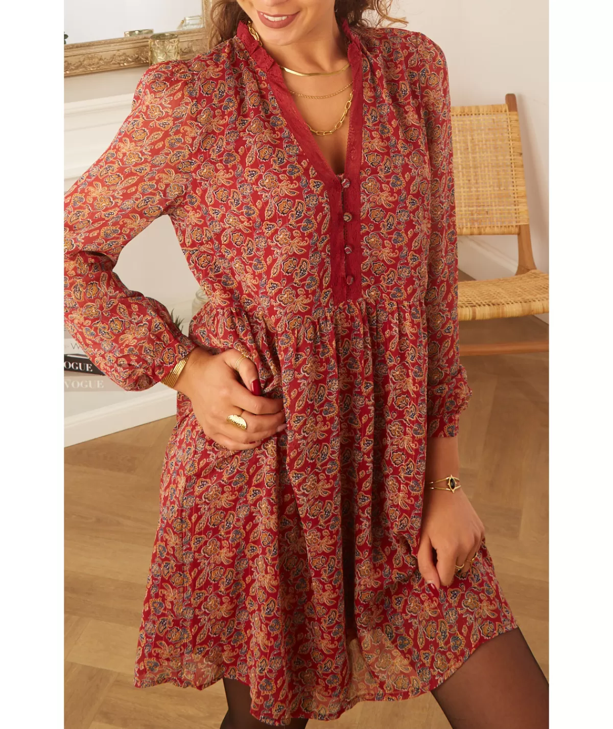 La boutique de Lilie Robes>ROBE CODDY Bordeaux