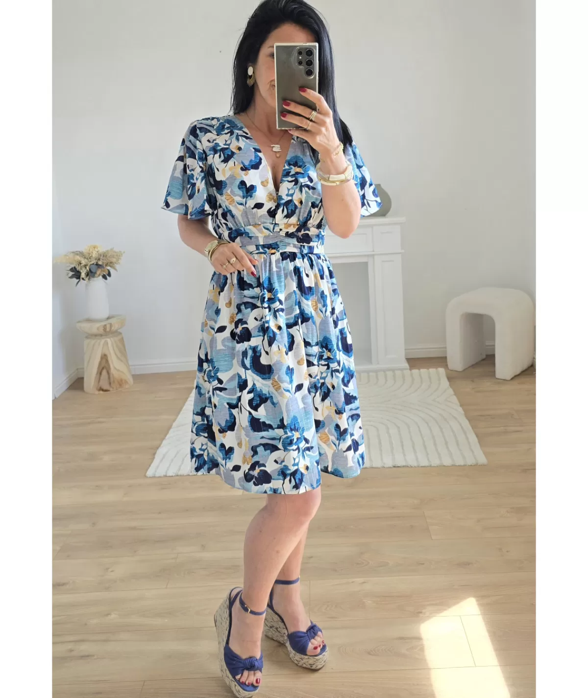 La boutique de Lilie Robes>ROBE COLETTE Bleu