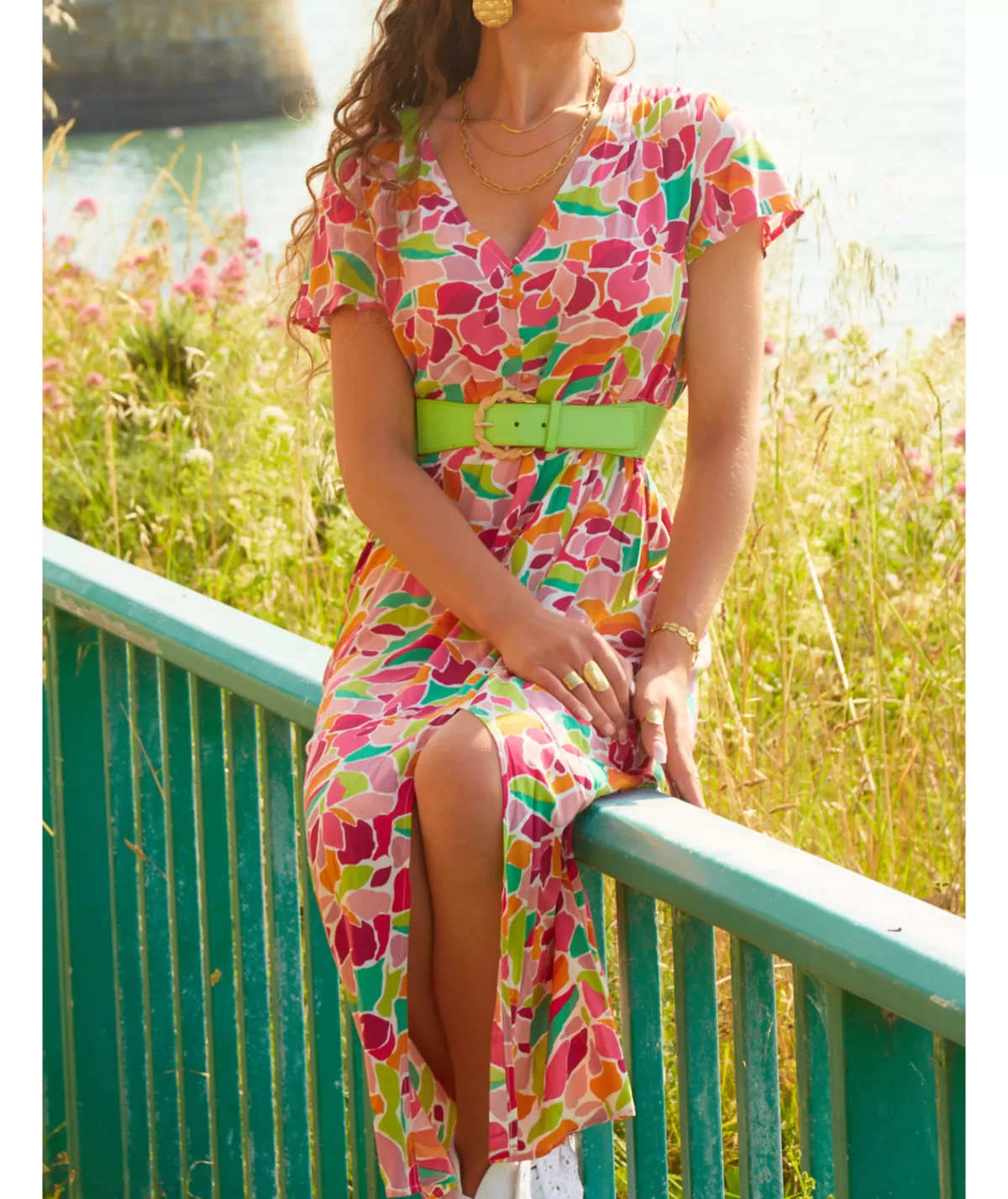 La boutique de Lilie Robes>ROBE DOMINIQUE Rose