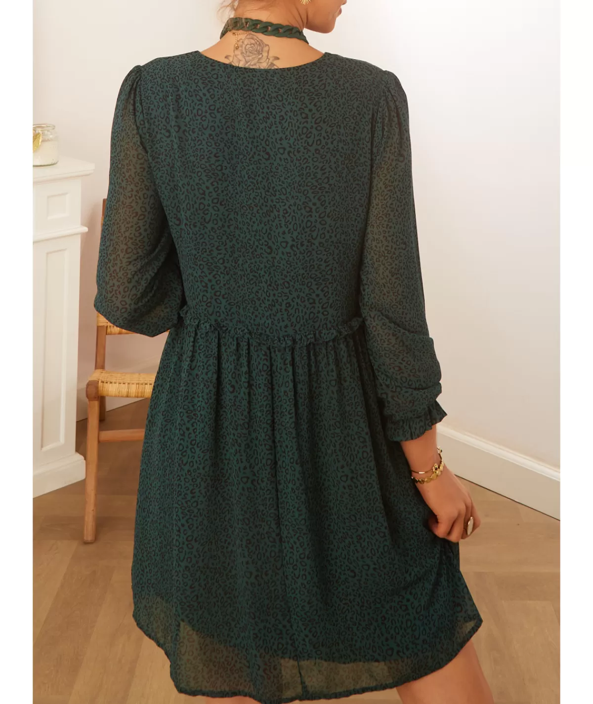 La boutique de Lilie Robes>ROBE DORIANE Vertsapin