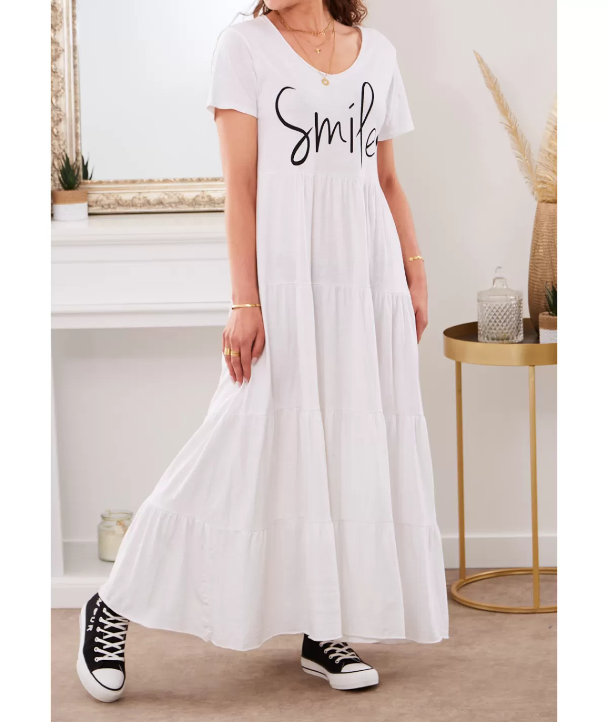 La boutique de Lilie Robes>ROBE DOROTHEE Blanc