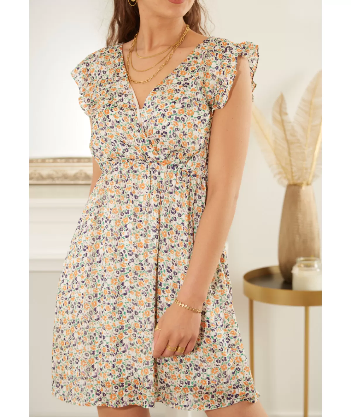La boutique de Lilie Robes>ROBE ELAURA Blanc