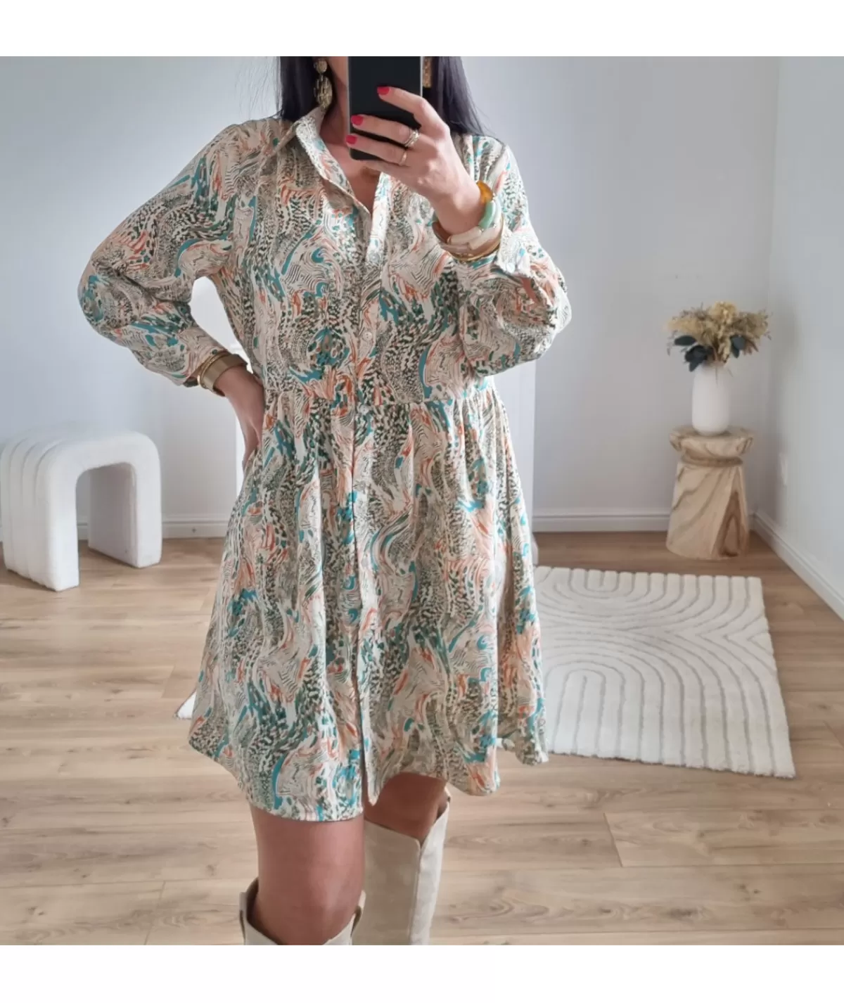 La boutique de Lilie Robes>ROBE ELEONORE Beige
