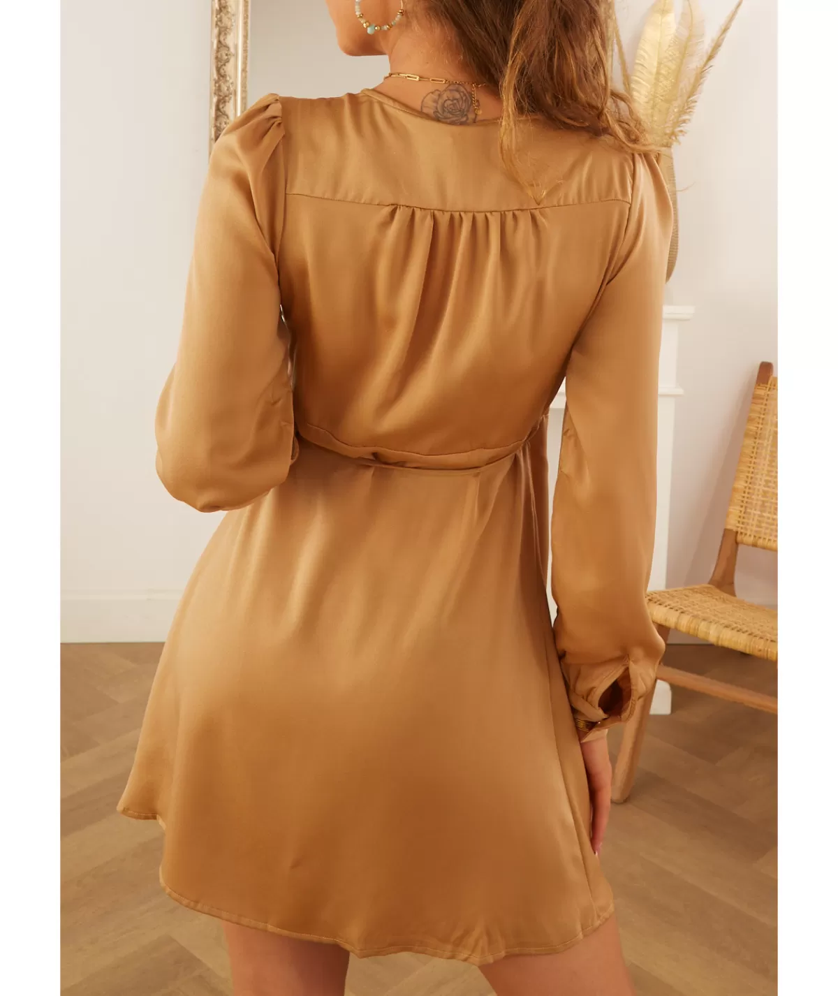 La boutique de Lilie Robes>ROBE ELINE Camel