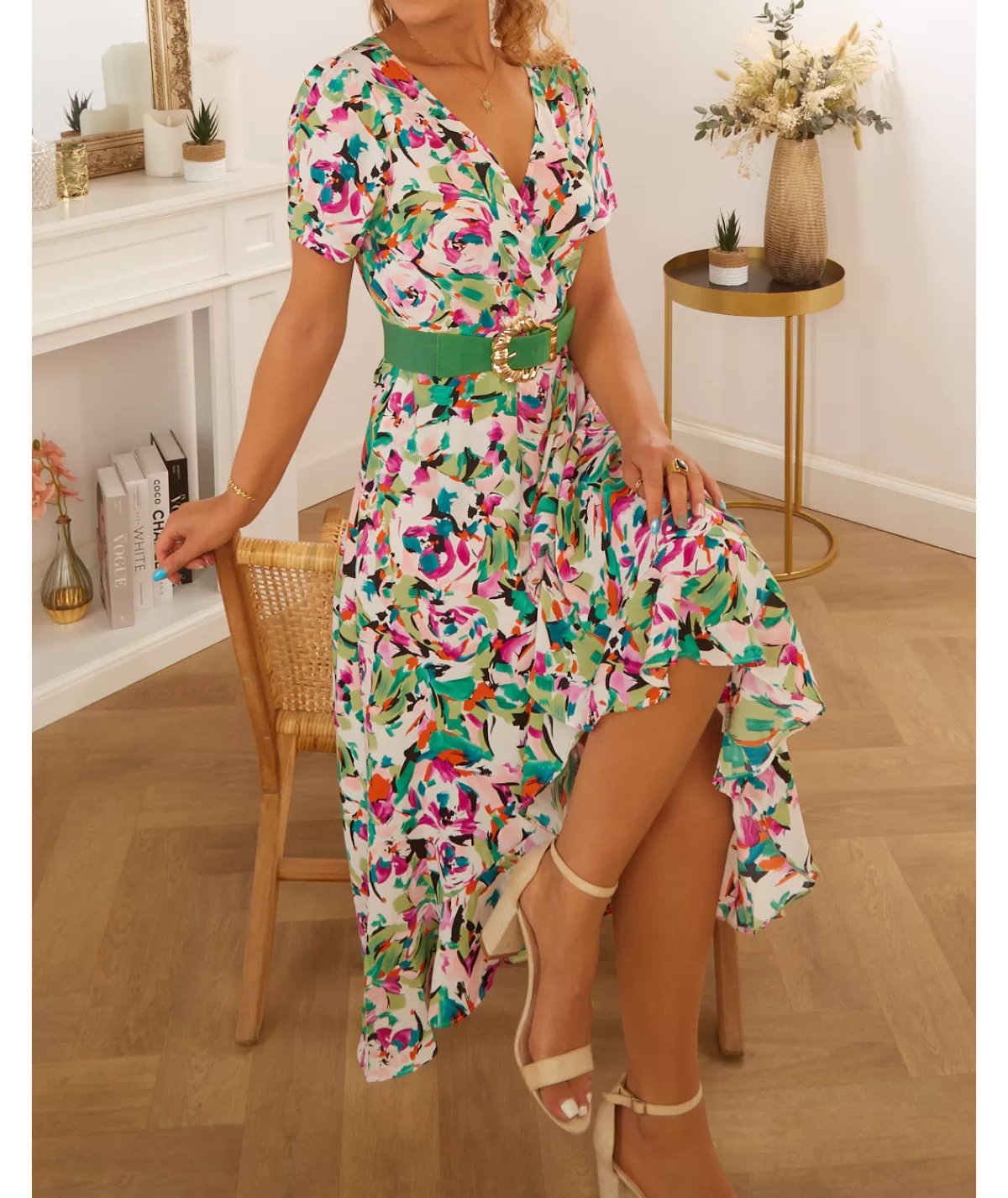 La boutique de Lilie Robes>ROBE ELISE Vert