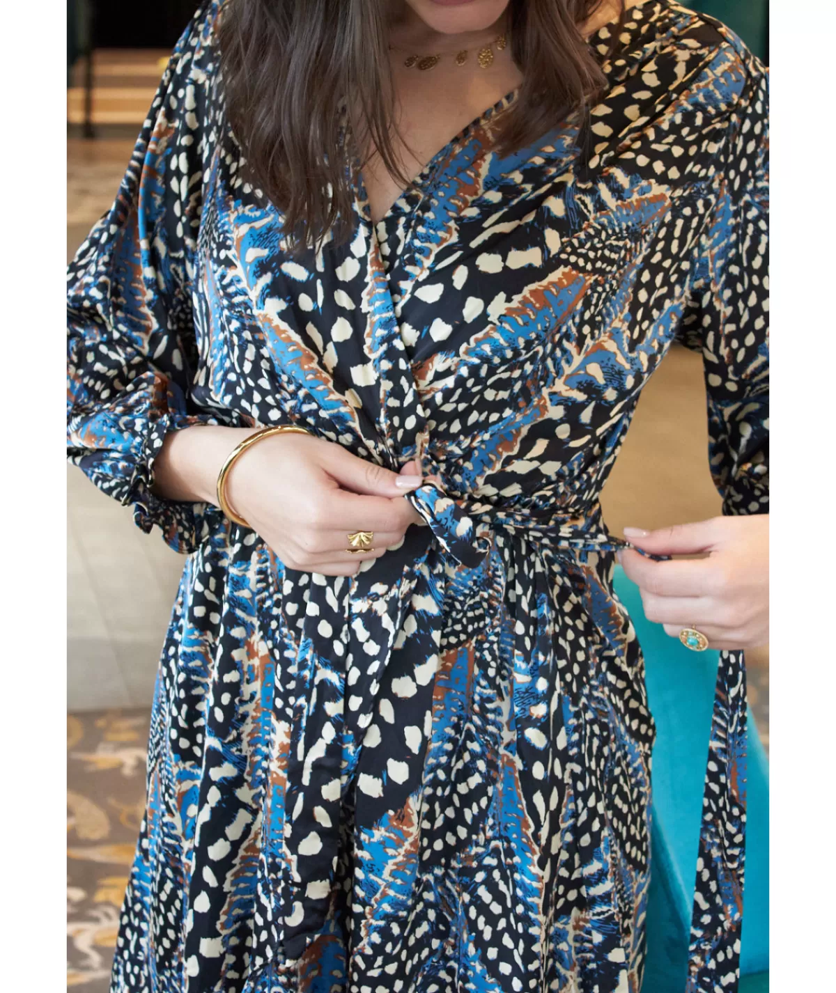 La boutique de Lilie Robes>ROBE ELOHA Bleu