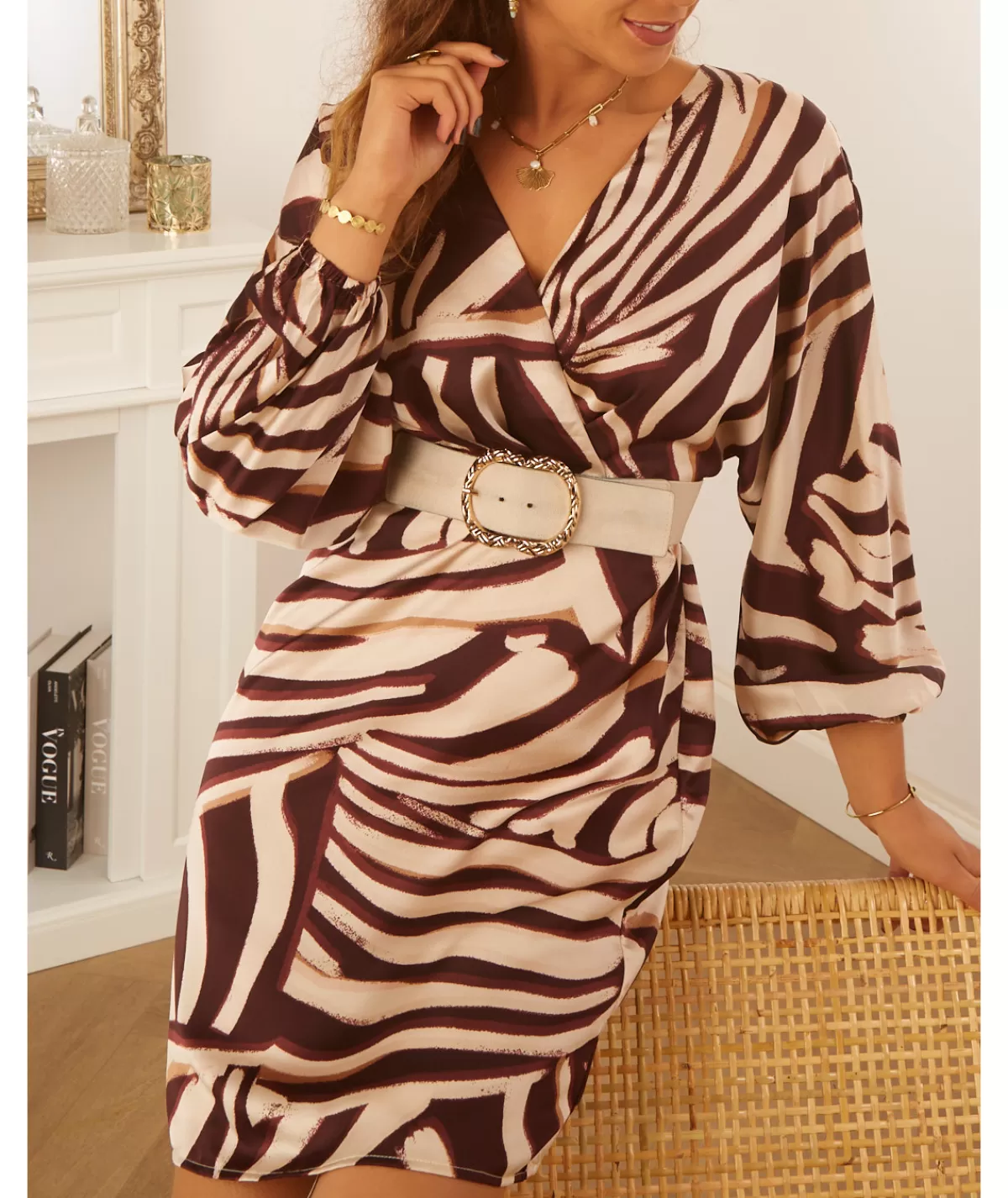 La boutique de Lilie Robes>ROBE ELYSE Marron