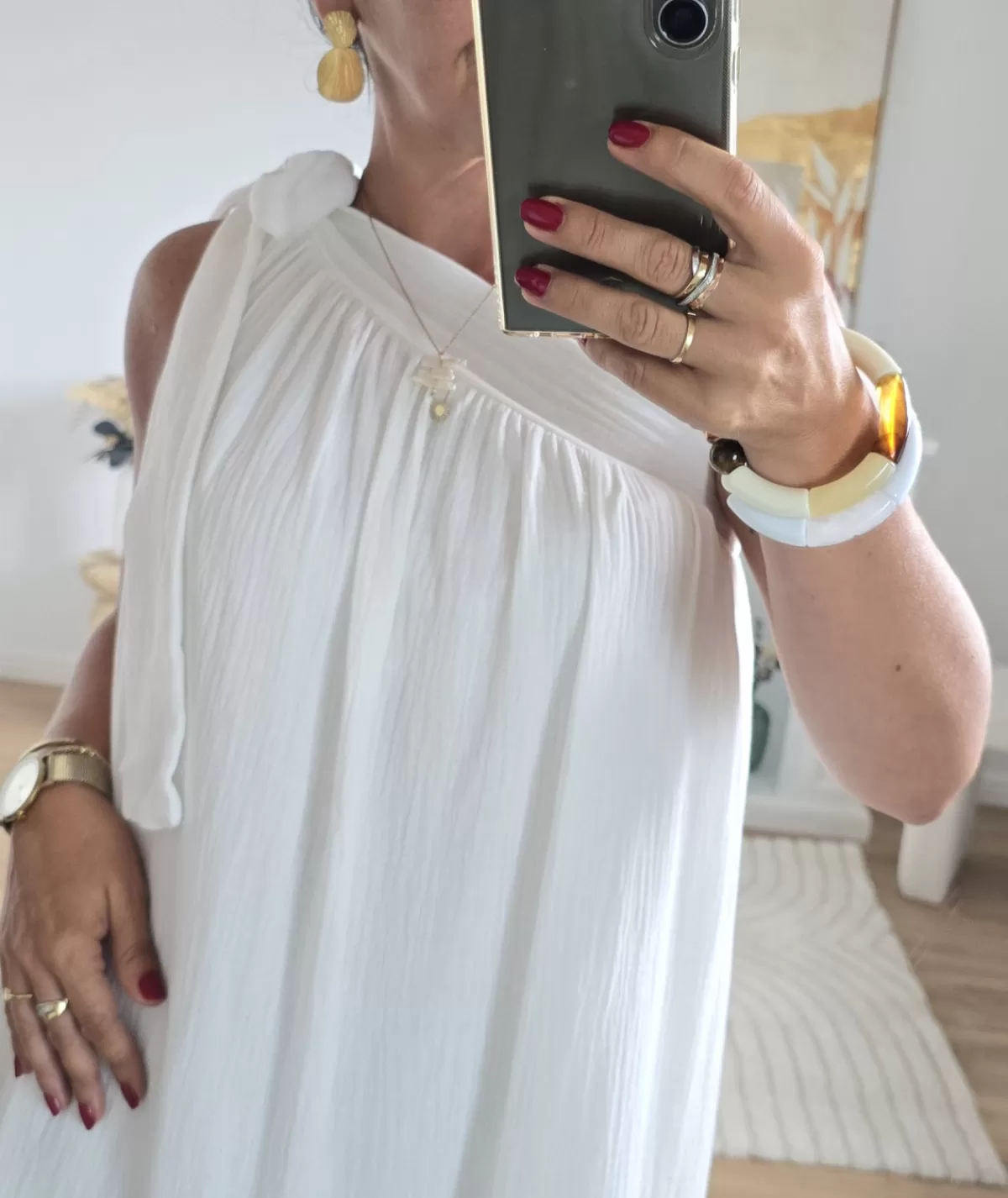La boutique de Lilie Robes>ROBE EMILIA Blanc