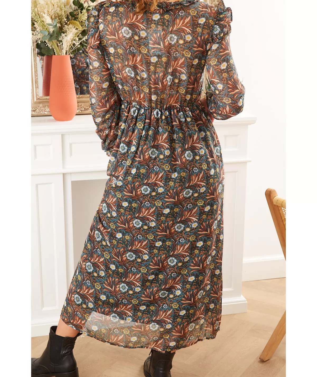 La boutique de Lilie Robes>ROBE EMILIE Vert