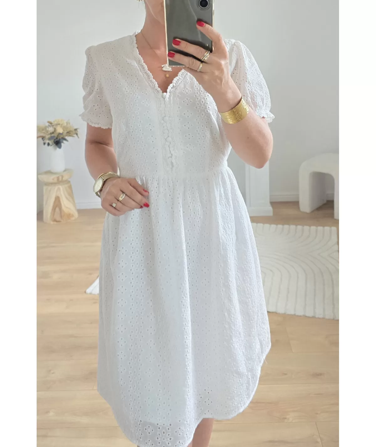 La boutique de Lilie Robes>ROBE EMMA Blanc