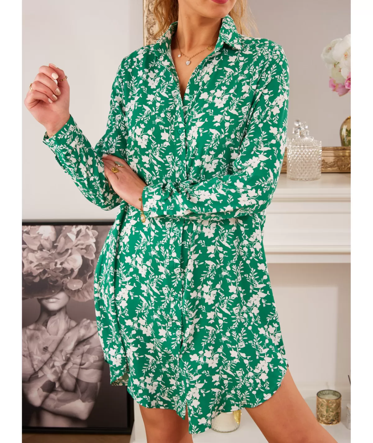 La boutique de Lilie Robes>ROBE ERIKA Vert