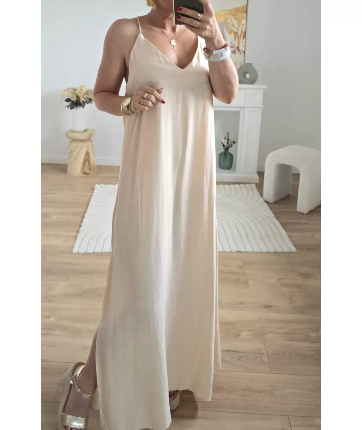 La boutique de Lilie Robes>ROBE EVELYNE Beige