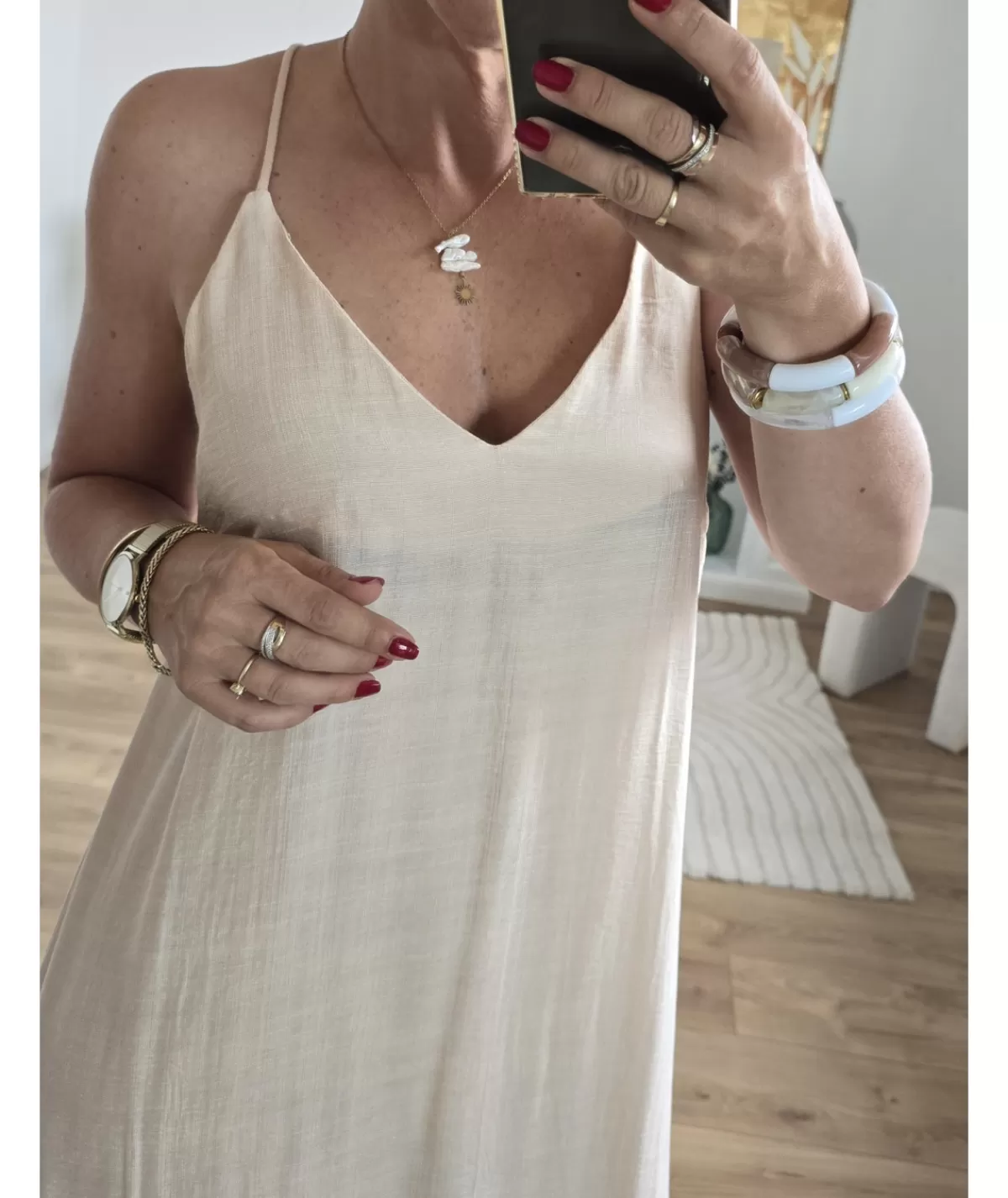 La boutique de Lilie Robes>ROBE EVELYNE Beige