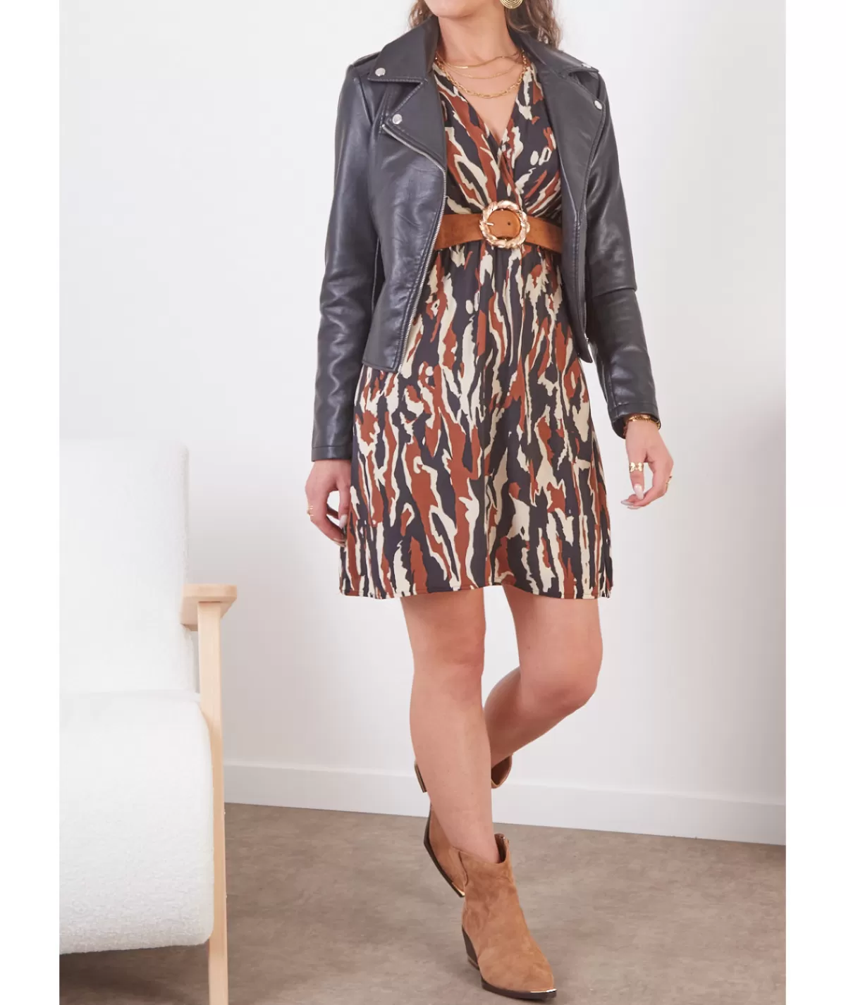 La boutique de Lilie Robes>ROBE FANNY Marron