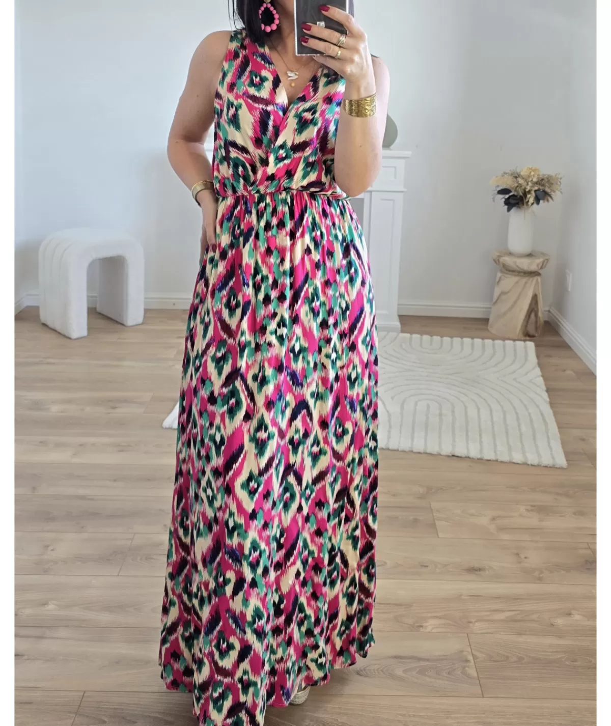 La boutique de Lilie Robes>ROBE FELICIA LONGUE Vert