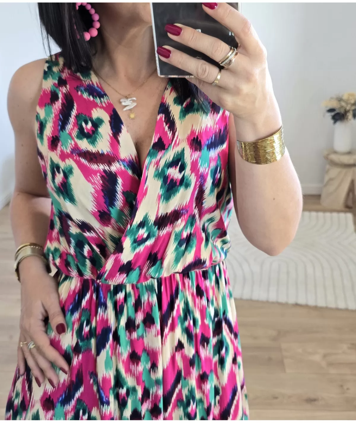 La boutique de Lilie Robes>ROBE FELICIA LONGUE Vert