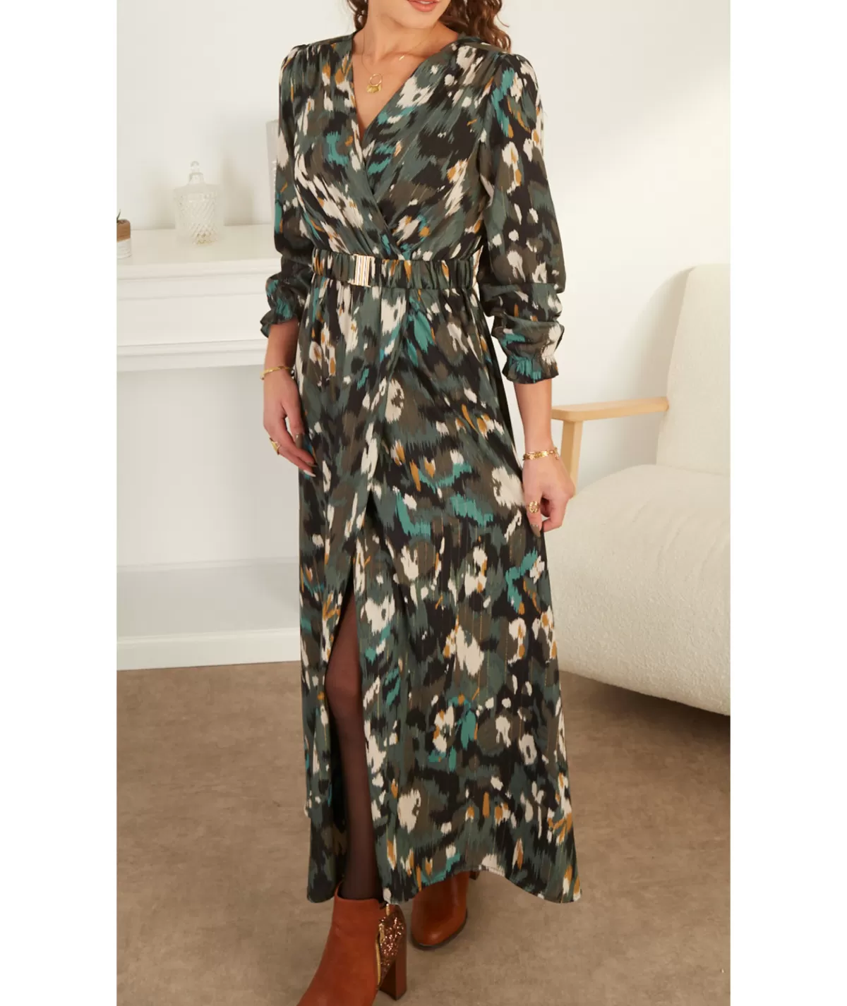 La boutique de Lilie Robes>ROBE FIONA Vert